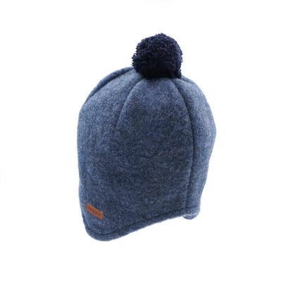 GOTS Mini Inkamütze - jeansmeliert