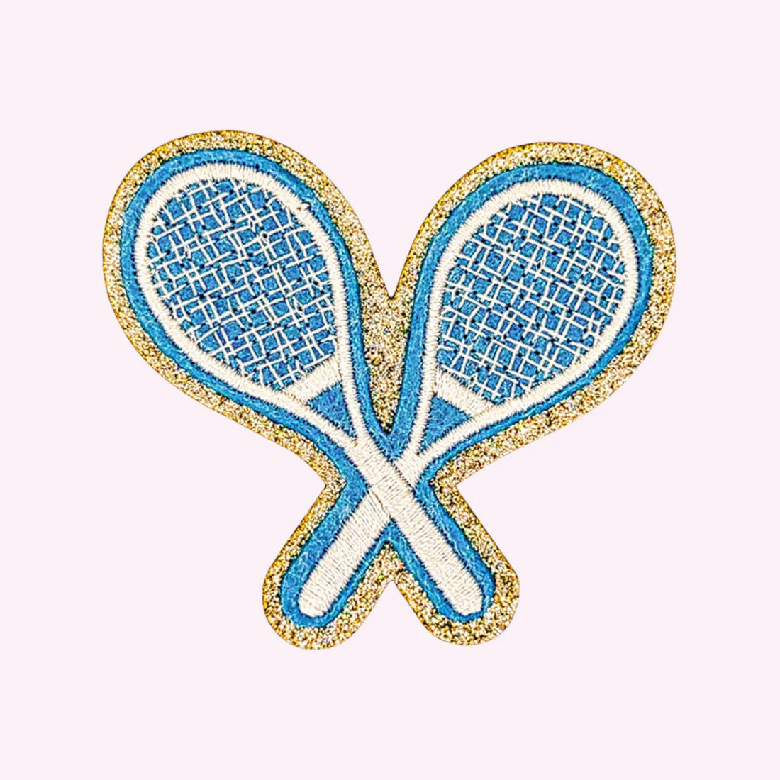 Glitzer Sticker Tennis Racket
