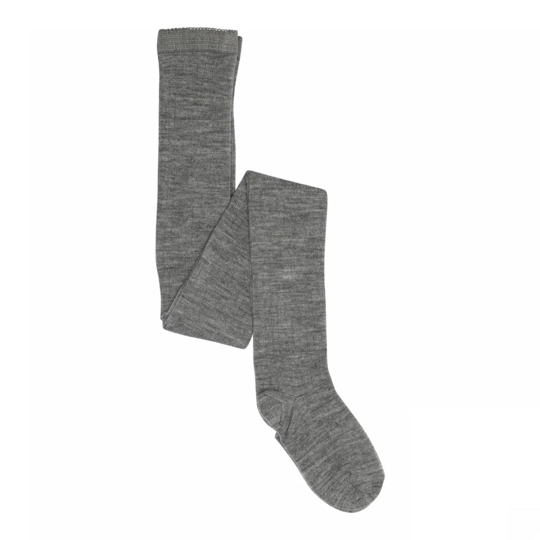 gerippte Wollstrumpfhose - grey melange