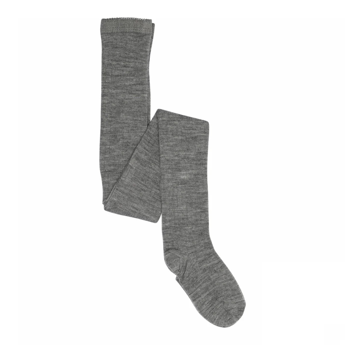 gerippte Wollstrumpfhose - grey melange