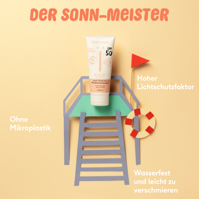 Sonnencreme mit natürlichen UV-Filtern - Sunscreen Baby &amp; Kids LSF 50