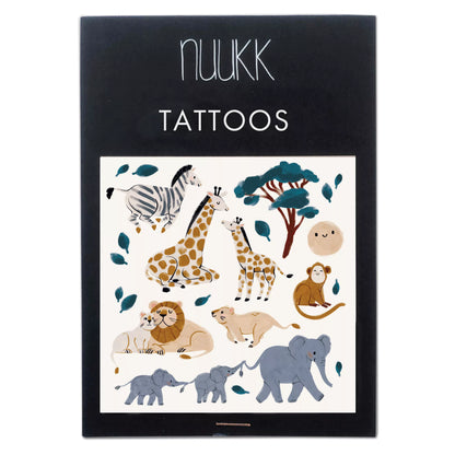 vegane Kindertattoos - Safari