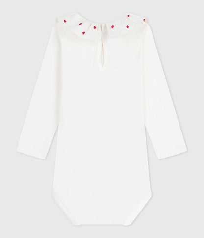 Baby-Body mit besticktem Kragen