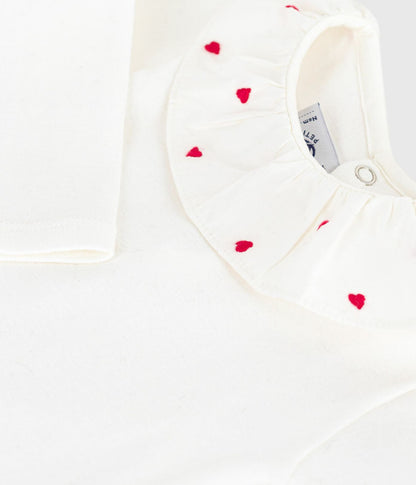 Baby-Body mit besticktem Kragen
