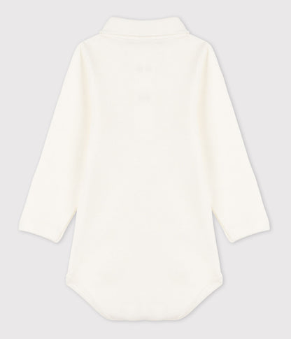 Langärmeliger Baby-Body mit Polokragen