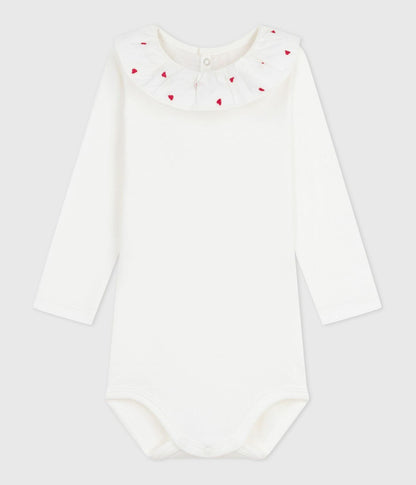 Baby-Body mit besticktem Kragen