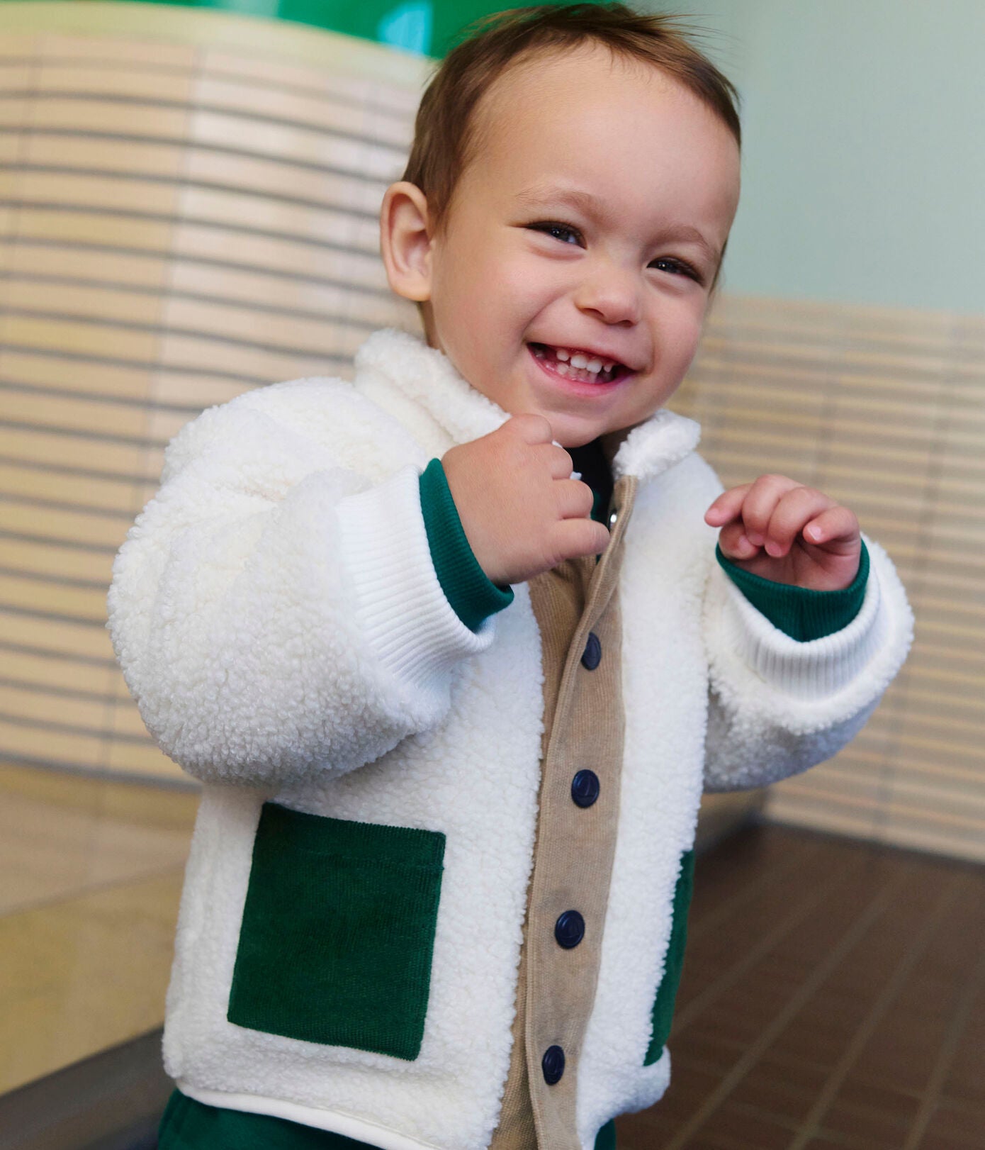 Baby-Mantel aus Sherpa