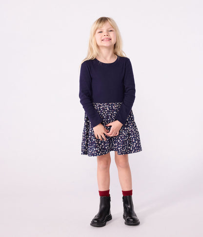 Langärmeliges Kinder-Kleid