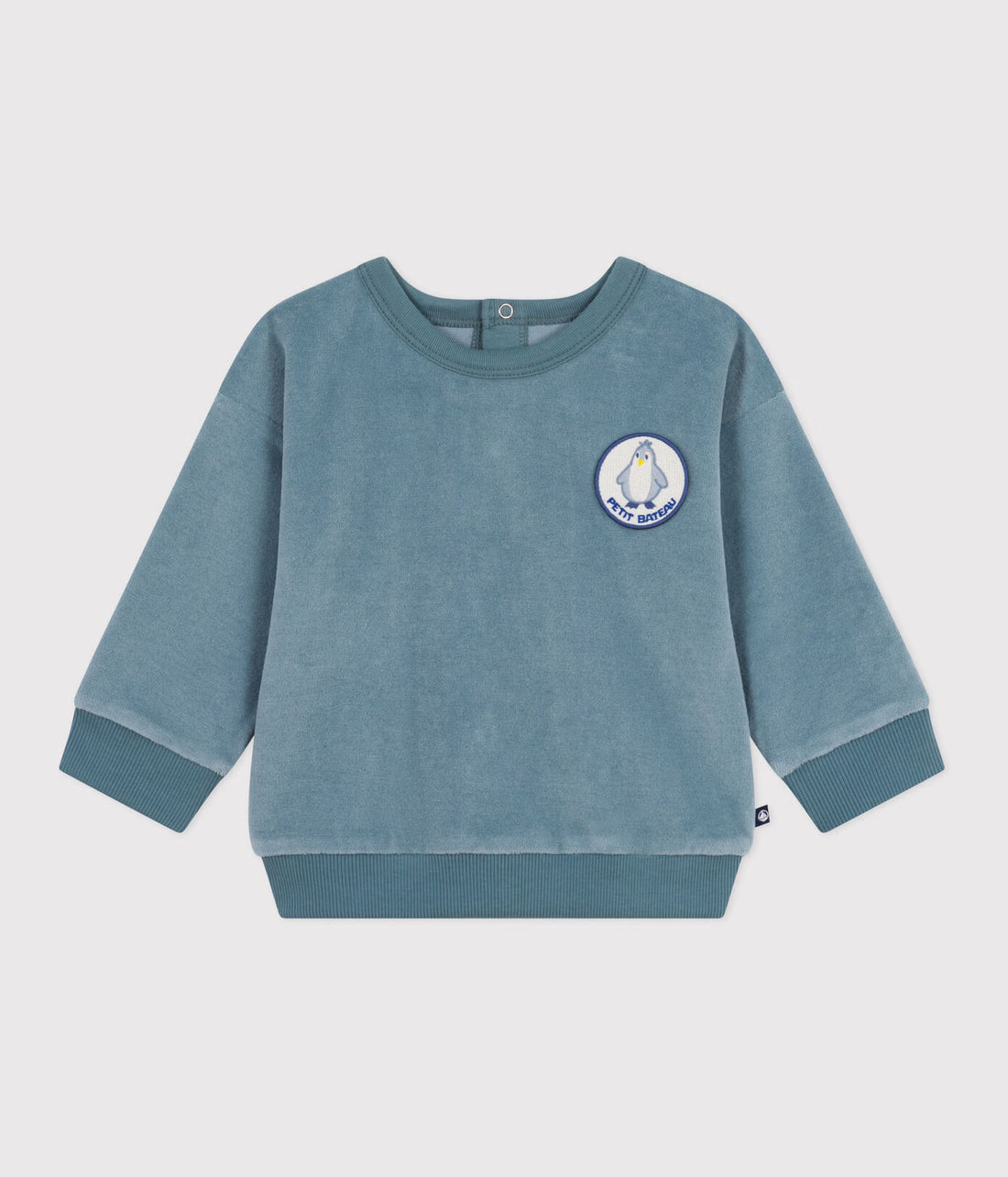 Baby-Sweatshirt aus Bouclette-Samt