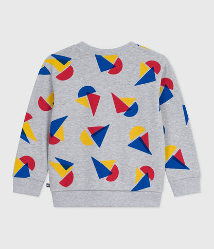 Kinder-Sweatshirt aus gemusterter Baumwolle