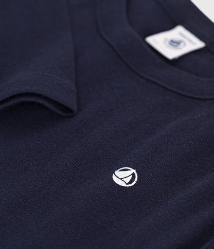 Langärmeliges Kinder-T-Shirt aus Rippstrick
