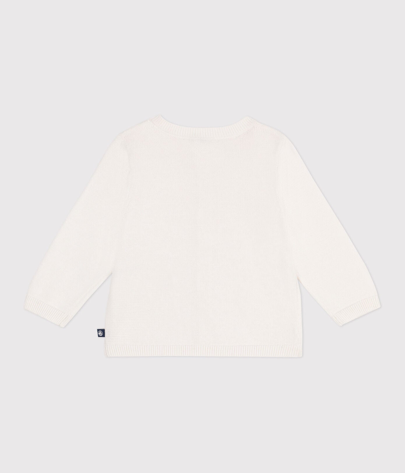 Baby-Cardigan aus Baumwolle mit Zierstrick