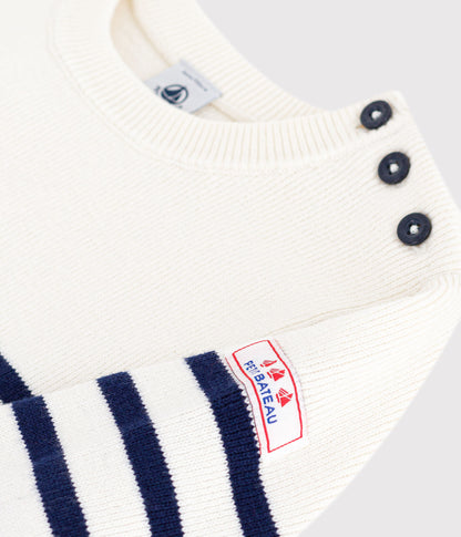 Kinder-Pullover aus Wolle und Baumwolle