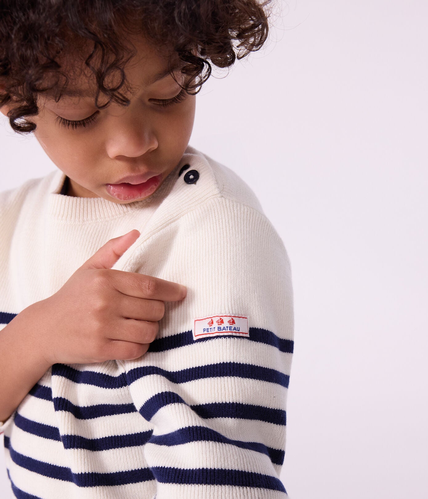 Kinder-Pullover aus Wolle und Baumwolle