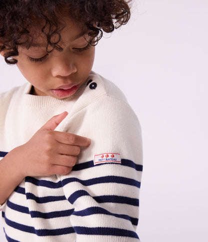 Kinder-Pullover aus Wolle und Baumwolle
