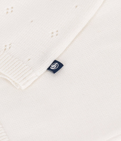 Baby-Cardigan aus Baumwolle mit Zierstrick