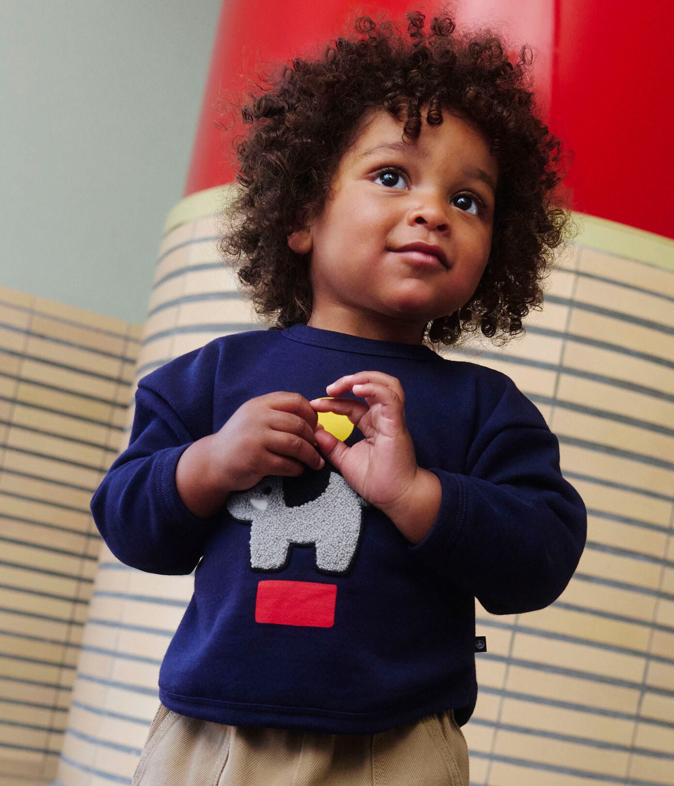 Baby-Sweatshirt mit Elefanten-Motiv