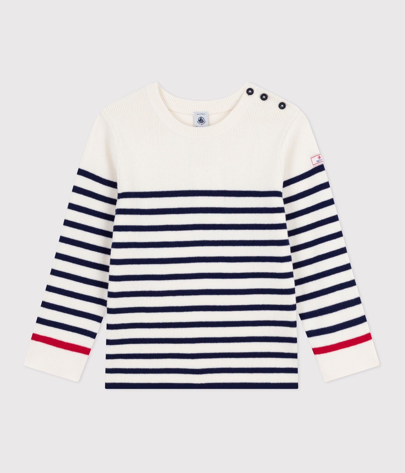 Kinder-Pullover aus Wolle und Baumwolle