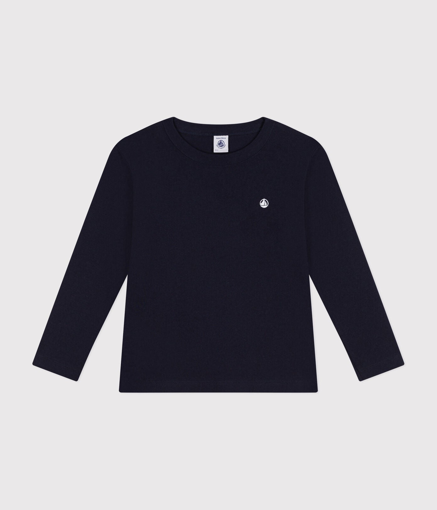 Langärmeliges Kinder-T-Shirt aus Rippstrick