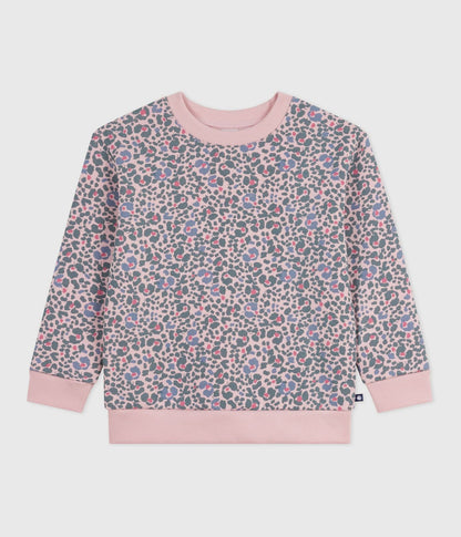 Kinder-Sweatshirt aus gemusterter Baumwolle