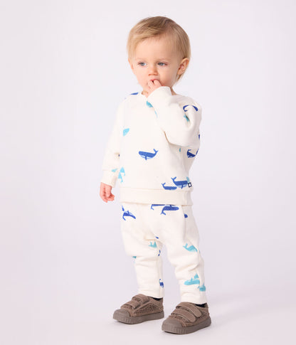 Baby-Set Sweatshirt und Hose mit Walmotiv