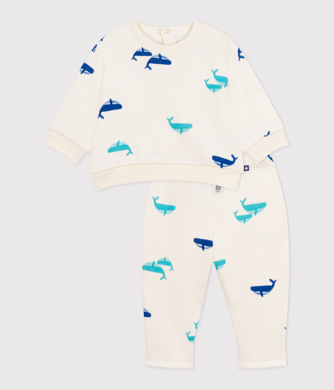 Baby-Set Sweatshirt und Hose mit Walmotiv