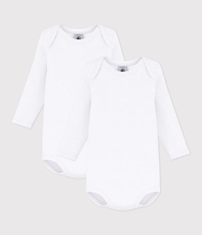 2er Set langärmlige Baby-Bodys