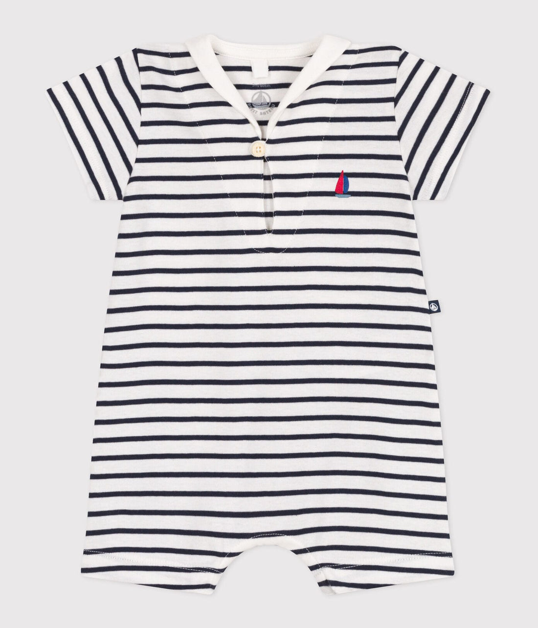Baby-Kurzoverall mit Matrosenkragen