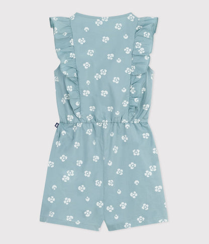 Ärmelloser Kinder-Overall mit Blumenmuster
