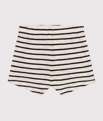 Baby Shorts aus geflammtem Jersey
