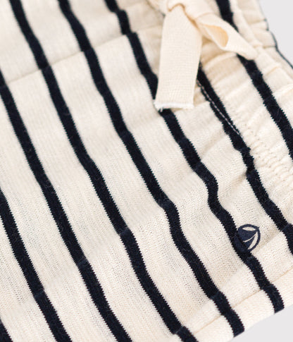 Baby Shorts aus geflammtem Jersey
