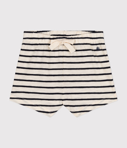 Baby Shorts aus geflammtem Jersey