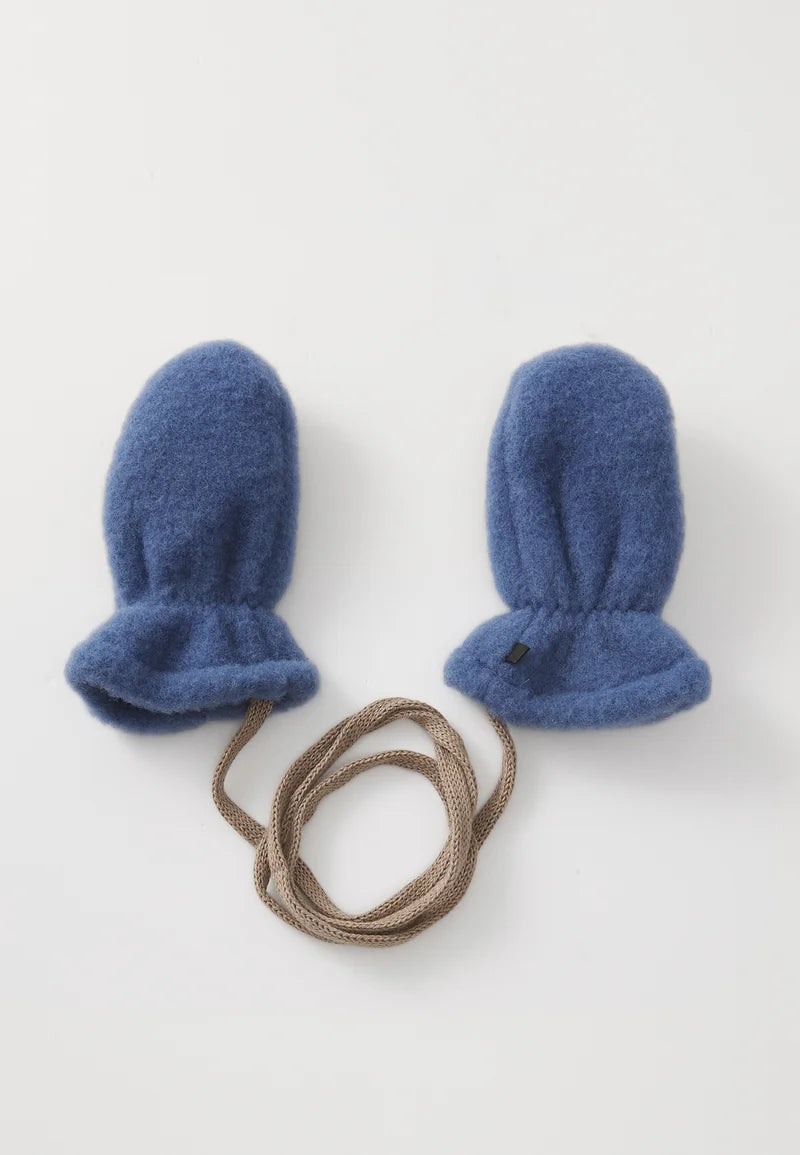 Baby Fäustlinge Fleece - smoke-blue