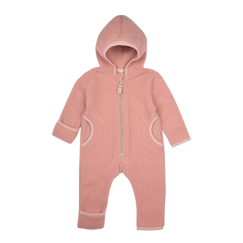 Baby Overall Fleece - dusty rose