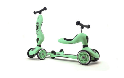 Kinder 2 in 1 Kickboard / Roller - Highwaykick 1 Kiwi