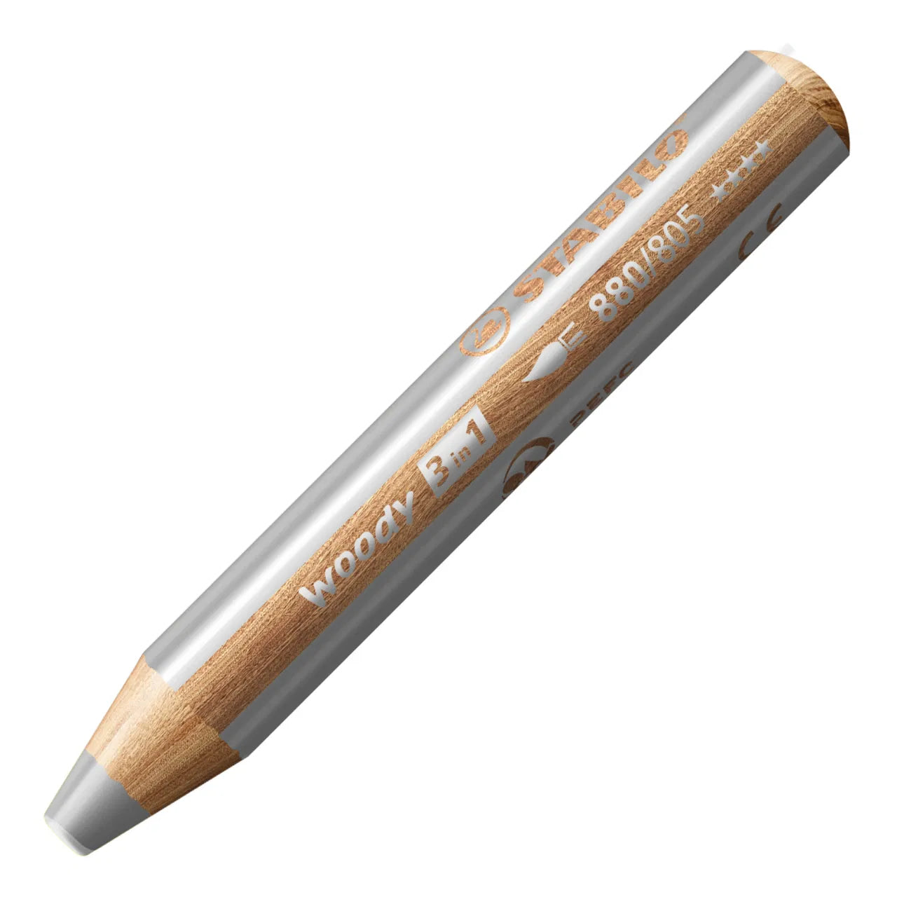 Buntstift woody 3in1 einzeln Silber