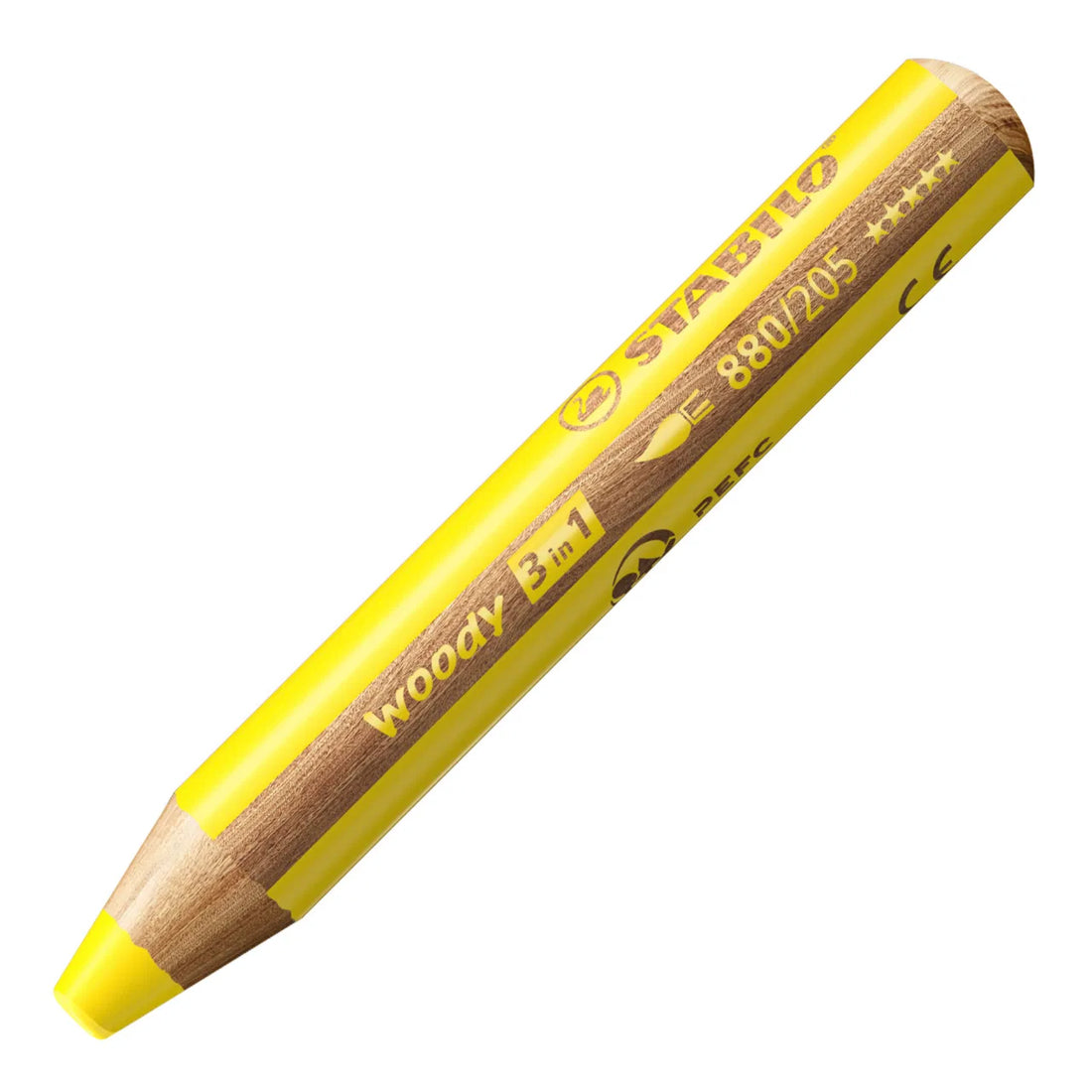 Buntstift woody 3in1 einzeln Gelb