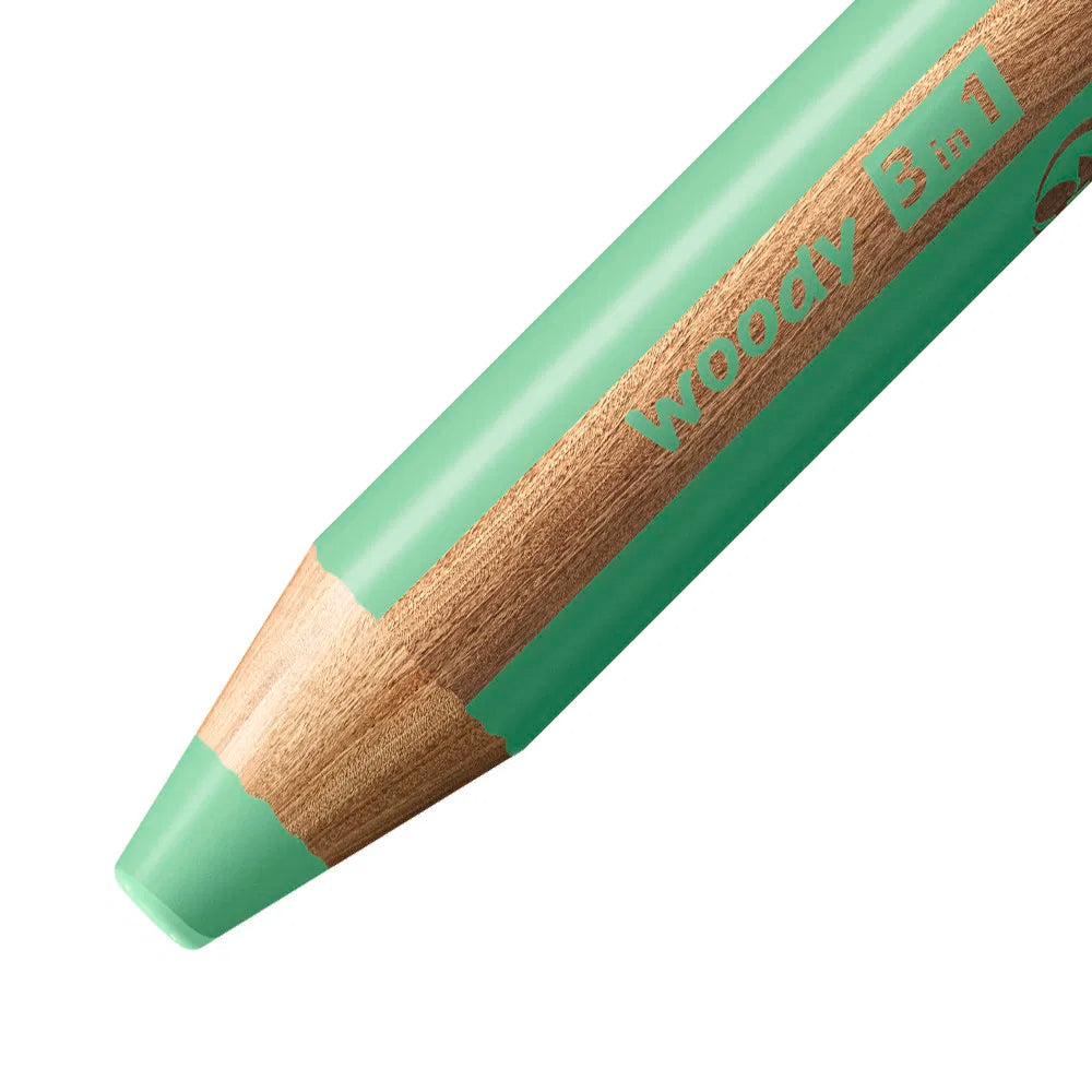 Buntstift woody 3in1 einzeln Pastellgrün