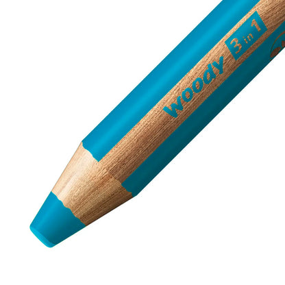 Buntstift woody 3in1 einzeln Türkis