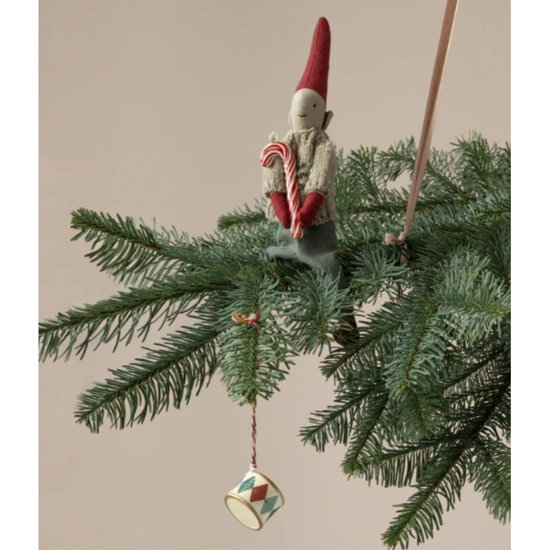 Metallornament, Zuckerstange - Streifen