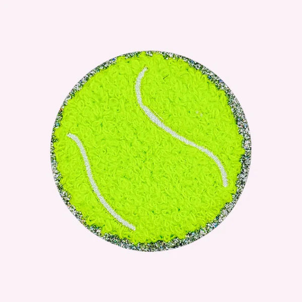 Glitzer Sticker Tennisball