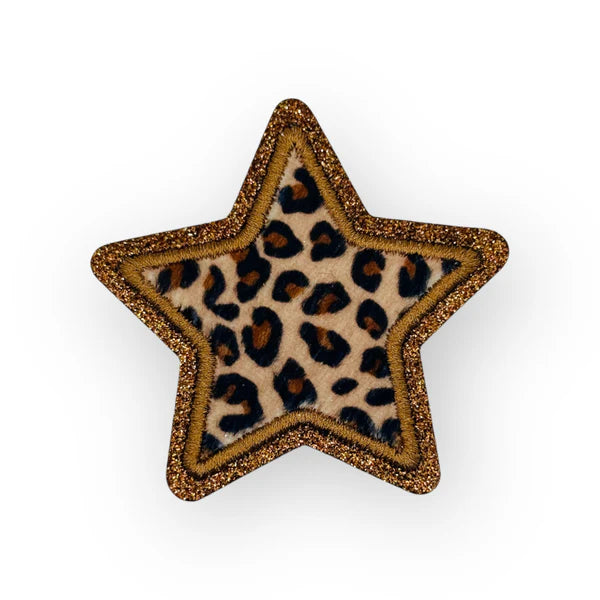 Glitzer Sticker Stern, leo glitter