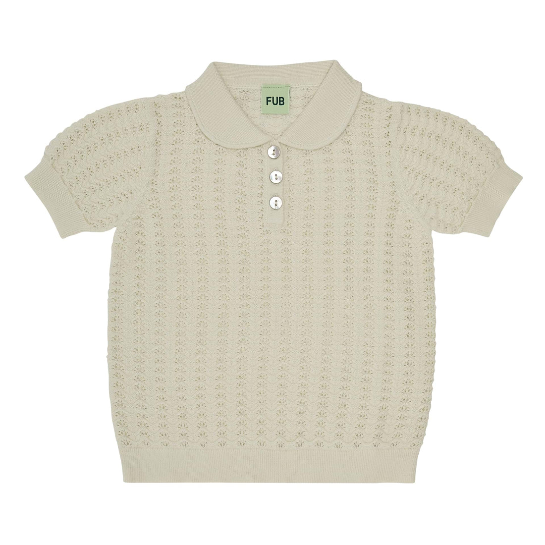 Kinder Pointelle Polo Shirt