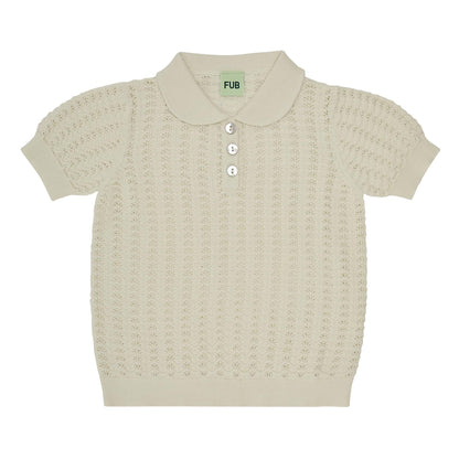 Kinder Pointelle Polo Shirt