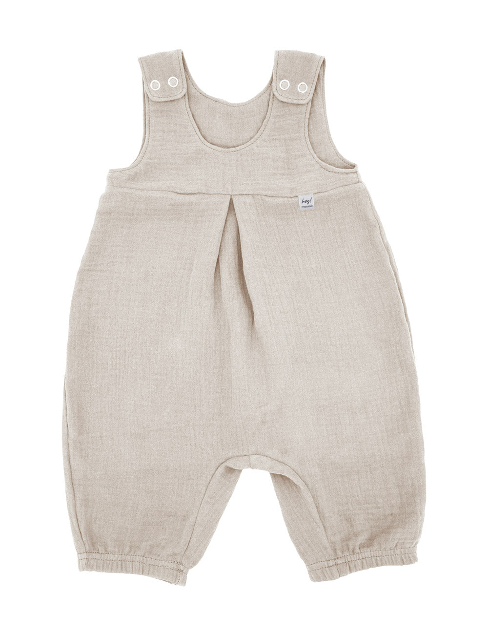 GOTS BABY Overall, beigemeliert