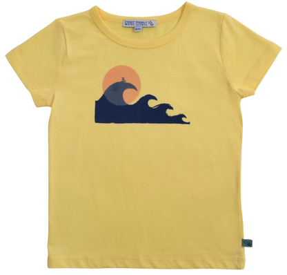 T-Shirt mit Wellenprint