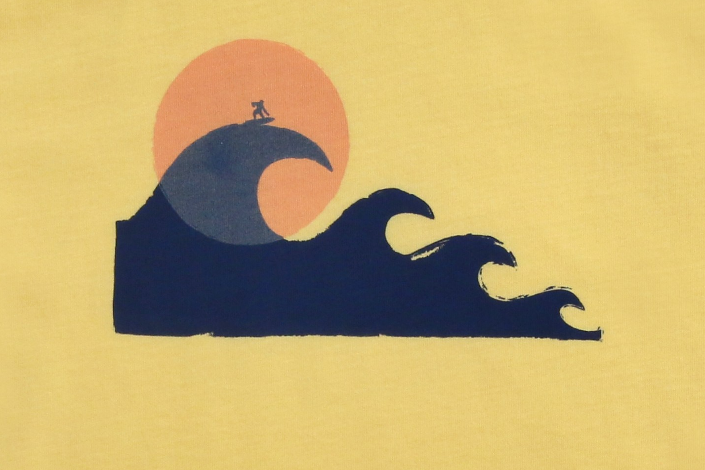 T-Shirt mit Wellenprint
