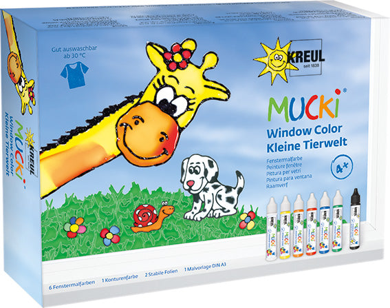 MUCKI Window Color, kleine Tierwelt