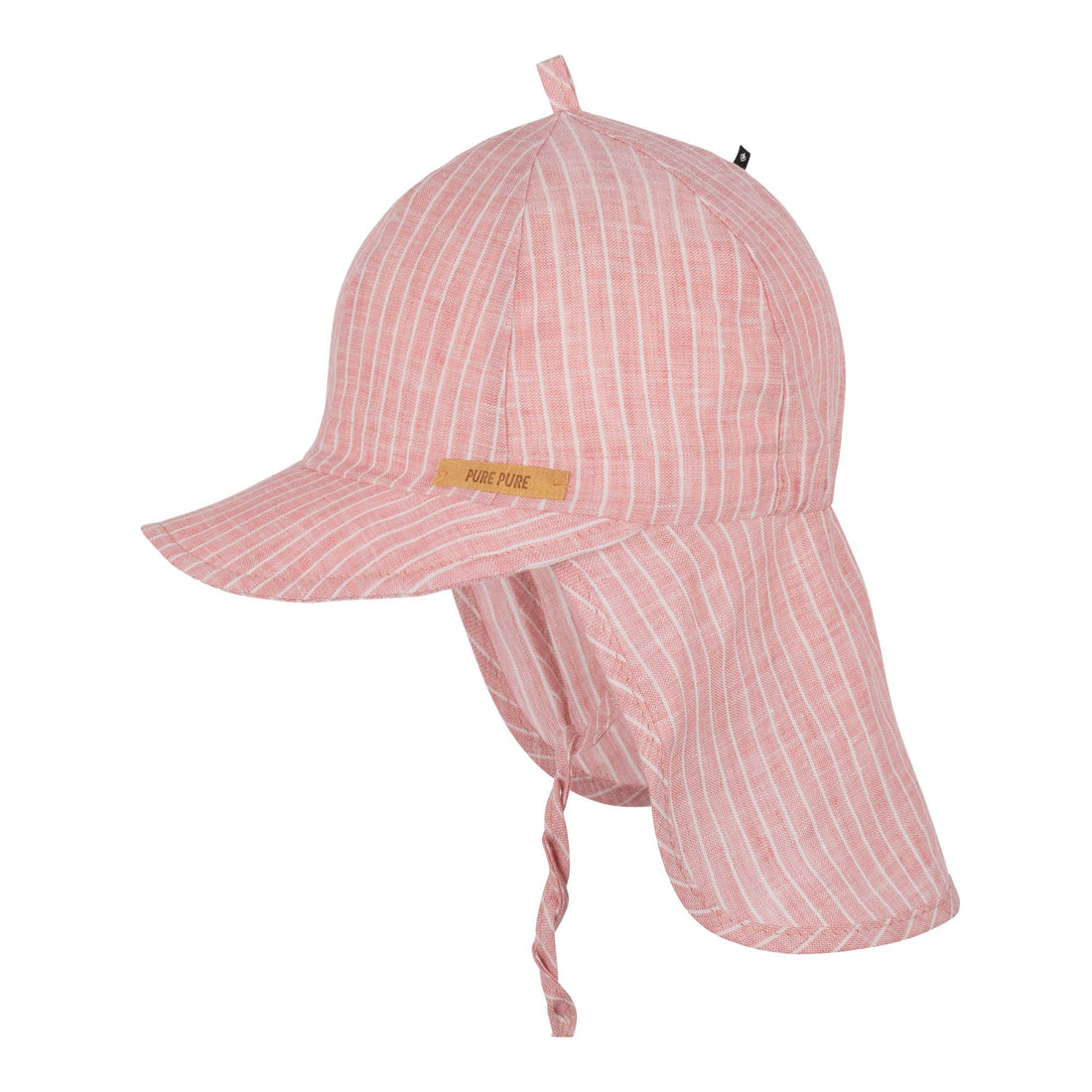 Kinder Nackenschutz Mütze Leinen