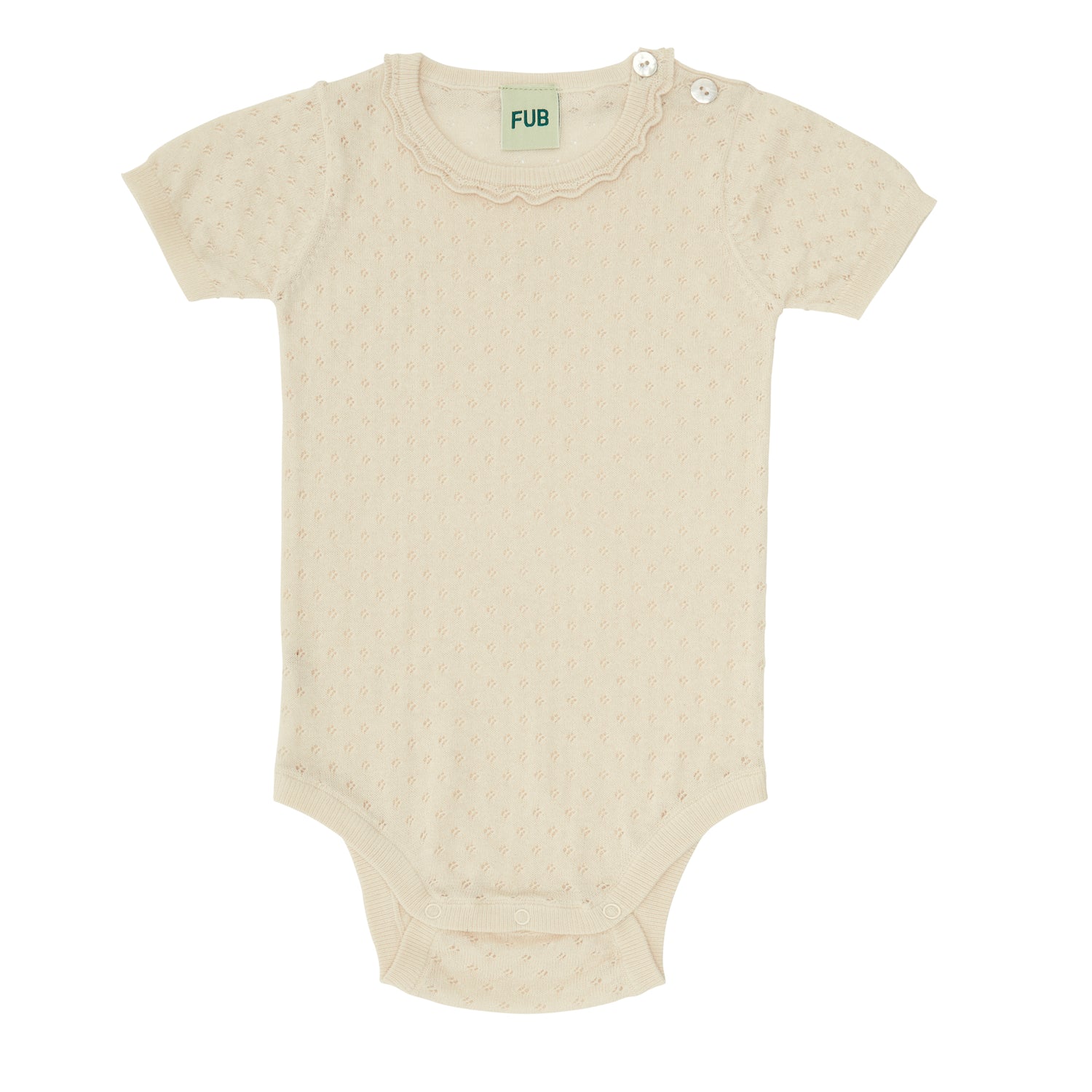 Baby Pointelle Body aus Bio-Baumwolle